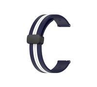 LOKLNEYK Silicone D-buckle Strap Suitable For Samsung Galaxy Watch 3/Active 2 44mm 40mm(Blue White,Galaxy Watch 42mm)