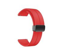 LOKLNEYK Silicone D-buckle Strap Suitable For Samsung Galaxy Watch 3/Active 2 44mm 40mm(Red,For Active 2 40mm)