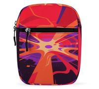 LOKLNEYK Small Crossbody Bag for Men Women Strange Energy Trendy Sling Bag Travel Running with Adjustable Strap