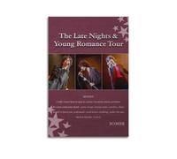 LOKLNEYK Sombr-The Late Nights&Young Romance Tour Poster, Hit Music Album Wall Art Canvas Posters Modern Prints for Living Room Bedroom Deco 24x36inch(60x90cm) Unframe-style