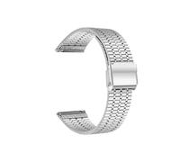 LOKLNEYK Stainless steel metal strap fit for Xiaomi Watch S1 S2 42/46mm replacement wristband(Silver,For Xiaomi S1 Active)