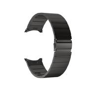 LOKLNEYK Stainless Steel No Gaps Band fit for Samsung Galaxy Watch 6 classic 47mm 43mm 4 42 46mm 5 pro 45mm 40 44mm for Men Strap(Black,Watch 5 pro 45mm)