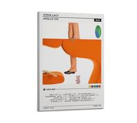 LOKLNEYK Steve Lacy - Apollo XXl Poster, Hit Music Album Wall Art Canvas Posters Modern Prints for Living Room Bedroom Deco 16x24inch(40x60cm) Frame-style-1