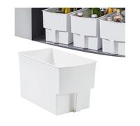 LOKLNEYK Storage Container Organizer Bin with Wheels Rolling Storage Bin Storage Bin Boxes for Closet Countertops Bathroom Home Office(White-1pcs)
