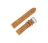 LOKLNEYK Suede Leather Vintage Watch Straps Blue Watchbands Replacement Strap For Watch Accessories 18mm 20mm 22mm 24mm(Tan,18mm)