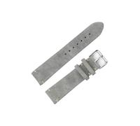 LOKLNEYK Suede Leather Vintage Watch Straps Blue Watchbands Replacement Strap For Watch Accessories 18mm 20mm 22mm 24mm(Gray,20mm)