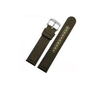 LOKLNEYK Suitable Fit For Seiko PROSPEX Nylon Strap, Outdoor Sports Waterproof, Suitable For SRPC31J1 Men's Series Fit For SSC295J1 Canvas Bracelet(Army green-silver,22mm)