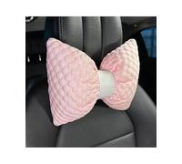 LOKLNEYK Summer Car Seat Cushion Simple Ice Silk Universal Cover Cool Pink Interior Supplies Car Seat Cushion(Pink headrest)