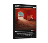 LOKLNEYK Tame Impala - The Slow Rush Poster, Hit Music Album Wall Art Canvas Posters Modern Prints for Living Room Bedroom Deco 20x30inch(50x75cm) Frame-style-1