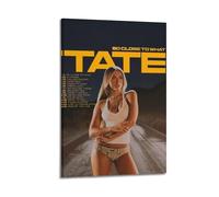 LOKLNEYK Tate Mcrae-So Close To What Poster, Hit Music Album Wall Art Canvas Posters Modern Prints for Living Room Bedroom Deco 12x18inch(30x45cm) Frame-style