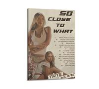 LOKLNEYK Tate Mcrae- So Close To What Poster, Hit Music Album Wall Art Canvas Posters Modern Prints for Living Room Bedroom Deco 24x36inch(60x90cm) Frame-style