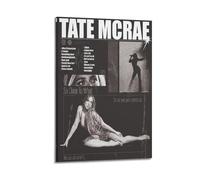 LOKLNEYK Tate Mcrae-So Close to What Poster, Hit Music Album Wall Art Canvas Posters Modern Prints for Living Room Bedroom Deco 24x36inch(60x90cm) Frame-style