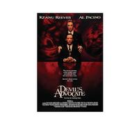 LOKLNEYK The Devil's Advocate Movie Poster Canvas Poster Wall Art Decor Print Picture Paintings for Living Room Bedroom Decoration 12x18inch(30x45cm)