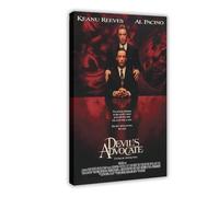 LOKLNEYK The Devil's Advocate Movie Poster Canvas Poster Wall Art Decor Print Picture Paintings for Living Room Bedroom Decoration 24x36inch(60x90cm)