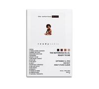 LOKLNEYK The Notorious BIG-Ready To Die Poster, Hit Music Album Wall Art Canvas Posters Modern Prints for Living Room Bedroom Deco 24x36inch(60x90cm) Unframe-style