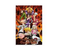 LOKLNEYK The Seven Deadly SinsModern Wall Art Poster Minimalist Print for Living Room Bedroom Office A Simple Yet Striking Decor for Modern Homes12x18inch(30x45cm) Unframe-style