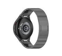 LOKLNEYK Titanium No Gaps Bracelet Fit For Samsung Galaxy Watch 6 4 5 Pro 44mm 40mm 47mm 43 45mm Quick Fit Band Fit For Classic 42 46mm Strap Correa(Gray,Galaxy 4classic 46mm)
