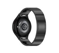 LOKLNEYK Titanium No Gaps Bracelet Fit For Samsung Galaxy Watch 6 4 5 Pro 44mm 40mm 47mm 43 45mm Quick Fit Band Fit For Classic 42 46mm Strap Correa(Black,Galaxy 6classic 43mm)