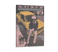 LOKLNEYK Tyler The Creator -Call Me If You Get Lost Poster, Music Wall Art Posters Canvas Prints for Living Room Bedroom Deco 24x36inch(60x90cm) Frame-style