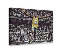 LOKLNEYK Usain Bolt Autograph Poster (5) Canvas Poster Wall Art Decor Print Picture Paintings for Living Room Bedroom Decoration 20x30inch(50x75cm)