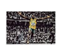 LOKLNEYK Usain Bolt Autograph Poster (5) Canvas Poster Wall Art Decor Print Picture Paintings for Living Room Bedroom Decoration 12x18inch(30x45cm)