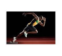 LOKLNEYK Usain Bolt Poster Canvas Poster Bedroom Decor Landscape Office Room Decor Gift 16x24inch(40x60cm)