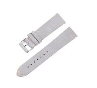 LOKLNEYK Vintage Handmade Soft Watch Band Quick Release Wristbelt Retro Suede Stitching Strap Genuine Leather Bracelet 18mm 20mm 22mm(Gray,18mm)
