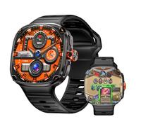 LOKMAT 4G SIM Card Android Smartwatch, 2.16" AMOLED Large Screen 3GB+32GB Fitness Activity Tracker with Rotating Camera WiFi GPS, 1150mAh (Black)