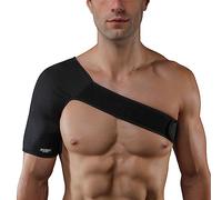 LoKori Adjustable Shoulder Brace for Torn Rotator Cuff, Support and Compression Sleeve for Men Women,Frozen Arm, Bursitis, Muscle Pain Relief, Fits Both Right or Left,Left