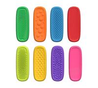 Lokorus 8Pcs Sensory Fidget Toys for Autism Kids Adults,Silicone Stress Calming Anxiety Relief Strips Fidgets for Students,Office Worker