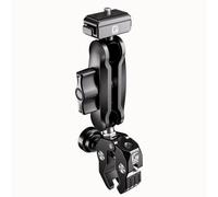 LOKTENWO Anti-Theft Motorcycle Camera Handlebar Mount | Super Clamp Bike Camera Mount with 1/4'' Threaded Adapter Compatible with Insta 360 X5/4/3/2 for 0.5"-1.75" Handlebar Rail