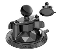 LOKTENWO Powerful 1" Ball Twist-Lock Suction Cup Mount Compatible with RAM Mounts B Size Double Socket Arm and Other 1 Inch Ball Camera Phone Holders, Suitable for Vehicle Windshields, Metal, Ceramics