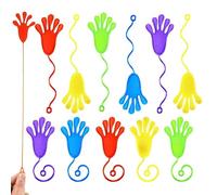 lokxmve 12 Pcs Sticky Hands Toy Sticky Stretchy Hands Party Bag Fillers for Kids Sticky Hand Game Novelty Toys Ideas Classroom Prizes Rewards Box Fillers Birthday Party Favours Parcel Gifts for Kids