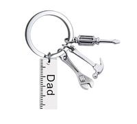 lokxmve Father's Day Gifts for Dads Fathers Day Keyring for Men Dad Keyring from Daughter Son Dad Gifts Daddy Birthday Gift Ideas FathersDay Keychain Present for Dads Granddad Stepdad