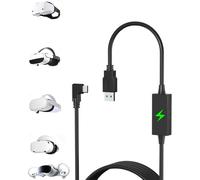Lokyoyo 3-in-1 5M VR Link Cable for Standalone VR Headsets (Black) | USB3.2 Gen1 5Gbps, Play & Charge Simultaneously, Compatible with Meta Quest 3S/ 3/ 2, Pico 4 Pro/ 4/ Neo 3 etc VR Headsets