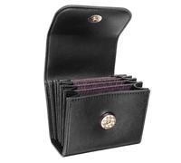 Lokyoyo 6-Layer Round Camera Filter Storage Case, Fits ≤82mm Filters, Portable Filter Organizer with Magnetic Buckle, PU Leather for Scratch-Free Protection (Black)