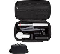 Lokyoyo Carrying Case for Insta 360 X6, Full Kit Storage Bag (Black) | Holds X6, Selfie Stick, Neck Mount, Mic & Batteries. Fits with Cage. Velvet Lining. Waterproof PU Shell for Travel & Vlogging