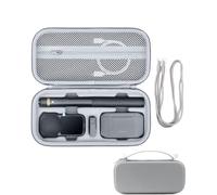 Lokyoyo Carrying Case for Insta360 X6 Essentials Bundle (Gray) | Shockproof PU Travel Storage Bag with Soft Lining and Shoulder Strap, Full Kit Storage Case for X6 Camera & Accessories