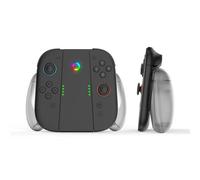 Lokyoyo Magnetic Charging Grip Compatible with Switch 2 (2025) Joy Con 2, Dual Charger with LED Indicator, Ergonomic Design & Fast 2-Hour Full Charge (Translucent Grey)