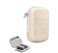 Lokyoyo Microphone Storage Case for DJI Mic Mini Travel Cable Bag, Built in Mesh Pocket, Wearproof Portable Storage Carry Case (Beige)