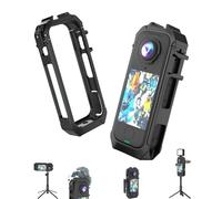 Lokyoyo Plastic Camera Cage for Insta 360 X4 Air, Quick-Release Protective Frame with Built-in Cold Shoe Mounts & 1/4" Threads Interface, Full Interface Access Action Camera Cage