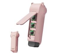 Lokyoyo Protective Case Compatible with DJI Osmo Pocket 4/3, Anti-Warp No Gimbal Jamming Hard Shell Protective Cover with Lens Filter Storage Slots (Pink)