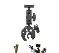 Lokyoyo Super Clamp Camera Mount for DJI OSMO 360/ Action 5 Pro/ 4, 360° Rotation Metal Clamp Motorcycle Holder with Magnetic Base, No Extra Accessories Needed, for Bike Bicycle Handlebar