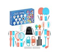 Lokyoyo Switch 2 Sports Games 2025 Accessories Bundle Pack for Switch 2 with Tennis Rackets, Golf Clubs, Chambara Swords, Soccer Leg Straps & Joycon Grips Case - With Carry Bag (23 pcs)