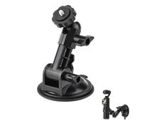 Lokyoyo Universal 360° Adjustable Camera Car Suction Mount for Insta.360 X5, Osmo Pocket 3 & Go.Pro, Action Camera Bracket with 1/4" Screw for Insta.360, Perfect for Windshield & Smooth Surfaces