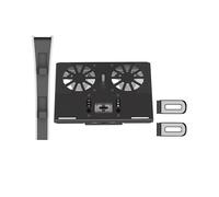 Lokyoyo Wall Stand Mount for PS5/PS5 Slim/ PS5 Pro, Kit with Cooling Fan & Charging Station, Shelf Floating Mount for PS5/PS5 Slim/Disc & Digital Console/ PS5 Pro, with RGB Light Switch Wall Bracket