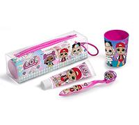 LOL Dental Kit: Toothbrush with Comfortable Head and Soft Bristles, Toothpaste & Beaker for Kids