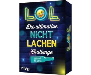 LOL - Die ultimative Nicht-lachen-Challenge - Edition ab 18 Jahren: Mit den besten Witzen, Flachwitzen, Scherzfragen für Erwachsene. Partyspiel mit Trinkspielvariante