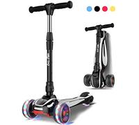 LOL-FUN 3 Wheel Scooter Age 3-5, Foldable Scooter with LED Flashing Lights