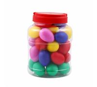 LOL-FUN 40 Pieces Egg Shape for Play, Squeaking, Egg Shape, Easy to Grip, Intellectual Instrument for Kindergarten, Music, Activities